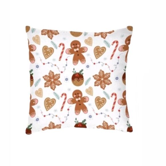 Gingerbread Man Pillow Cover - Picture 1 of 6